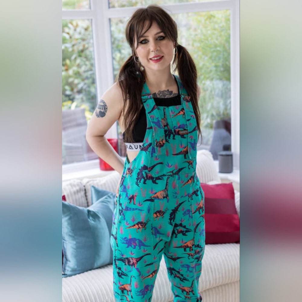 Run & Fly dinosaur overalls